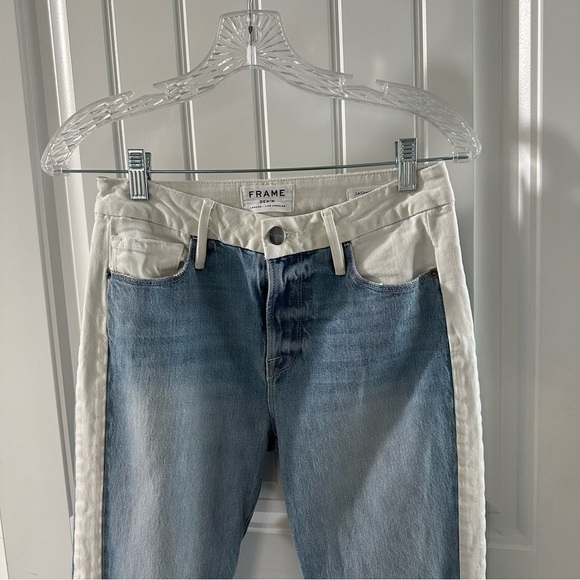 FRAME Le Crop Mini Boot Jeans Color- Block - Picture 10 of 16
